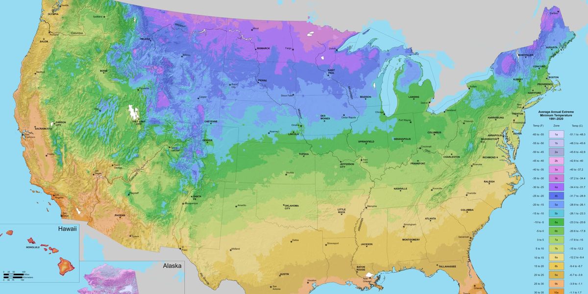 The USDA Plant Hardiness Zone Map Just Changed for the First Time in Over 10 Years