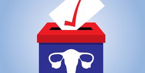 uterus ballot box icon