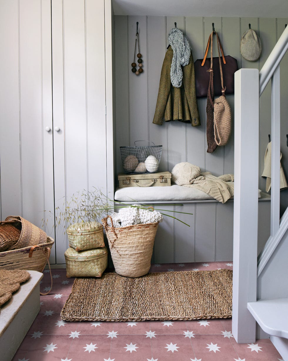 Utility room with pink floor tiles utility room ideas pink floor tiles