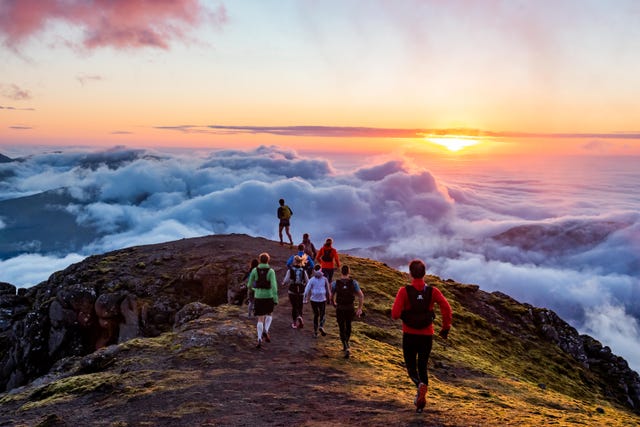 stunning view for the atjan wild island running festival on the faroes