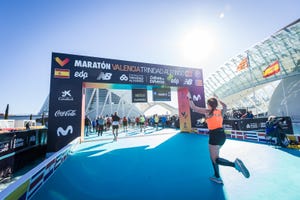 maratona di valencia arrivo