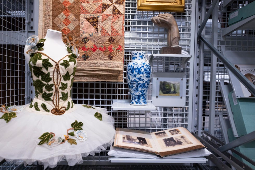 va east storehouse unveils the new mini display ‘makers and creators’, curated by her royal highness the princess of wales. exploring how historic objects can inspire creativity today, objects include oliver messel’s fairy of the woodland glades costume for the royal ballet’s 1960 production of the sleeping beauty, a watercolour by well known children’s author beatrix potter and childhood photograph album belonging to her father, rupert potter, alongside a qing dynasty porcelain vase (circa. 1662 1722) and a mid 20th century sculpture by clemence dane.va east storehouse is the va’s new working museum store and visitor attraction on east bank, queen elizabeth olympic park, immersing visitors in over half a million works spanning every creative discipline from fashion to theatre, streetwear to sculpture, design and beyond. 