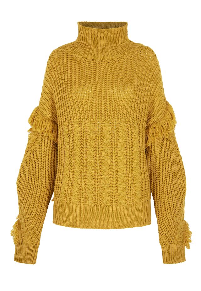 Product, Brown, Yellow, Sleeve, Textile, Sweater, Outerwear, Wool, Woolen, Pattern, 