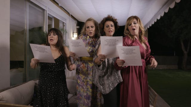 Ven a cenar conmigo. Gourmet Edition. Belinda Washington, Loles León, Rosa Benito e Irma Soriano 