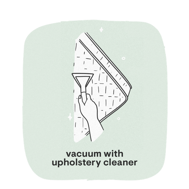 vacuum with upholestry cleaner graphic
