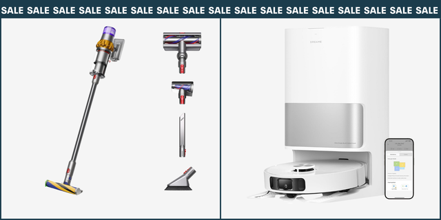 dyson and dreame vacuums cleaners amazon big spring sale