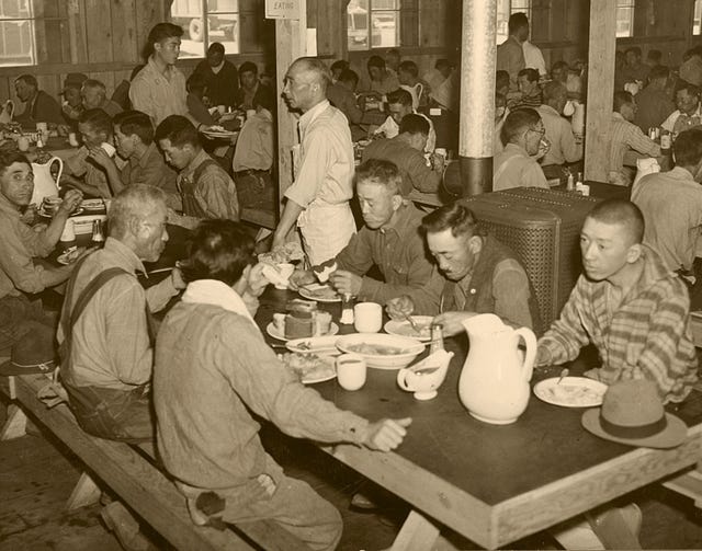 japanese americans in an internment camp
