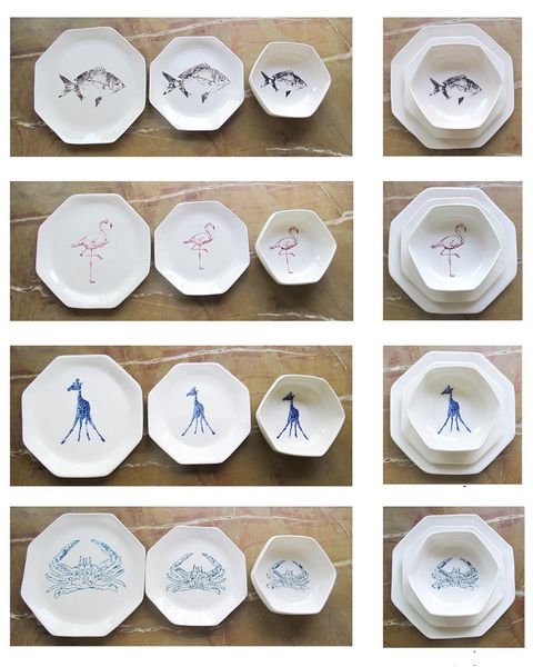instructor cobertura Inmuebles 15 vajillas de artistas pintadas a mano de loza y porcelana