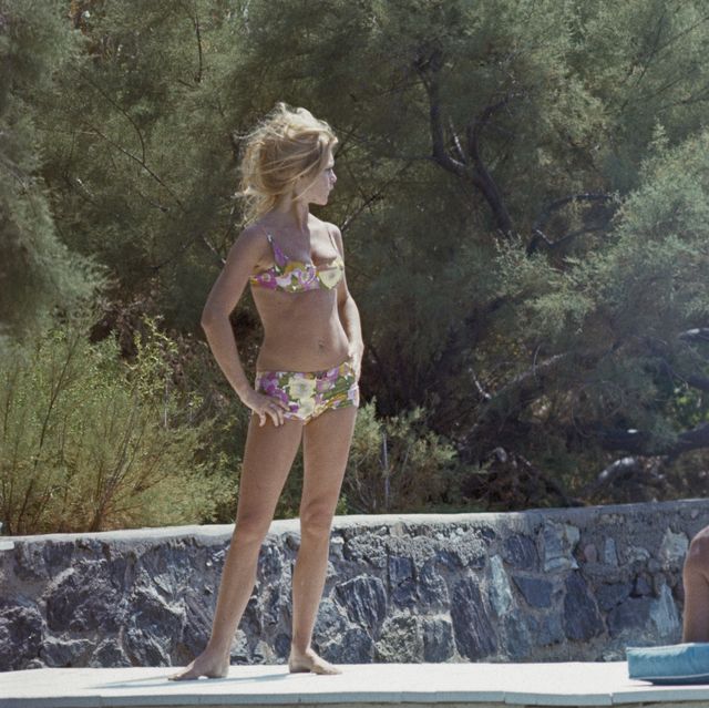 french actress brigitte bardot and luigi rizzi at la madrague, in saint tropez, 05th august 1968  photo by james andansonsygma via getty images
