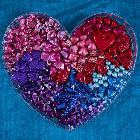 colorful candy heart