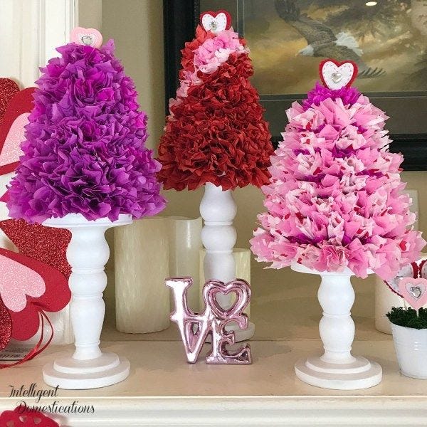 Valentine Tree Decor, Valentine's Day Ornaments, Valentines Day Gift,  Valentines Day Decorations, Pink Purple Ornaments