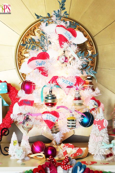 DIY Valentine's Christmas Tree Decorations - Houston Mommy and