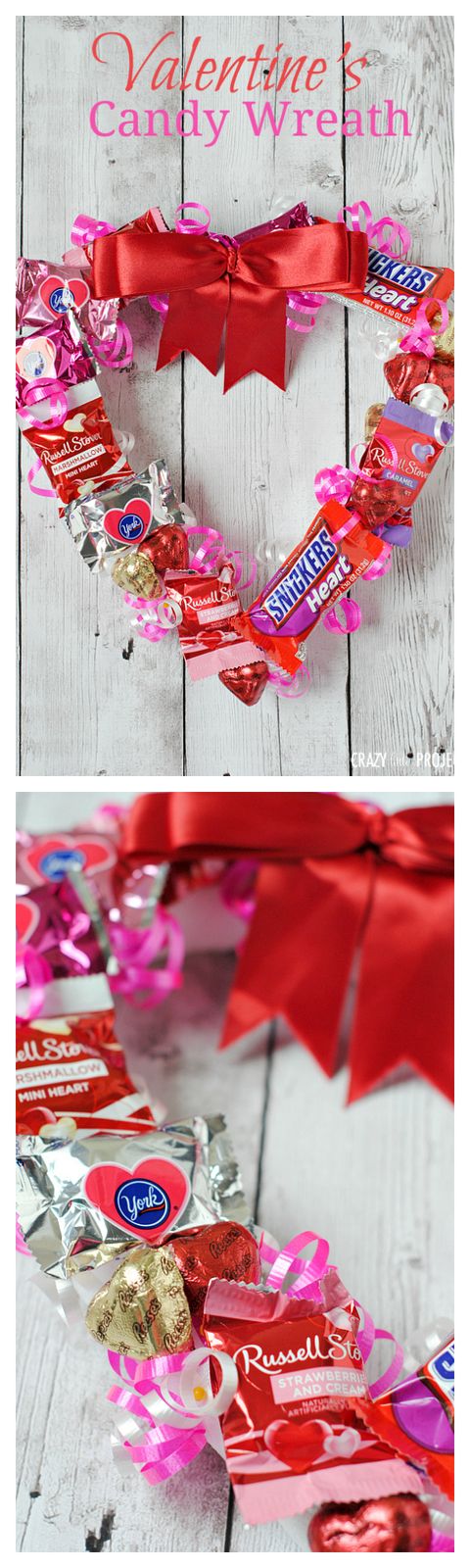valentines wreaths candy