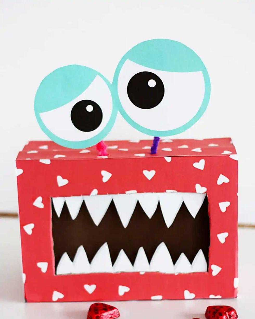 Valentine's Day Box Ideas Monster Valentine Box