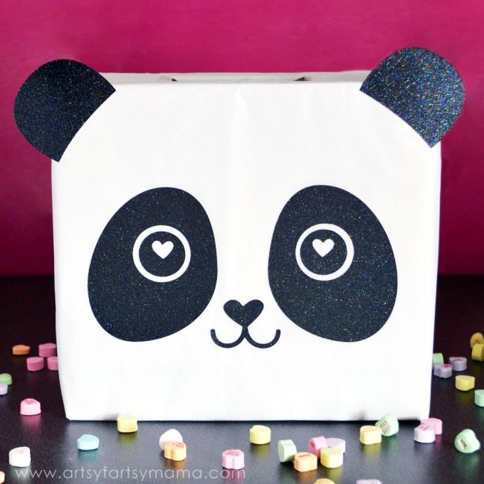 panda valentines day box