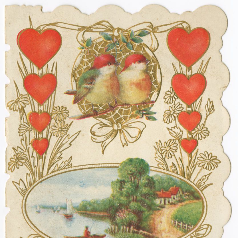 vintage valentine's day card