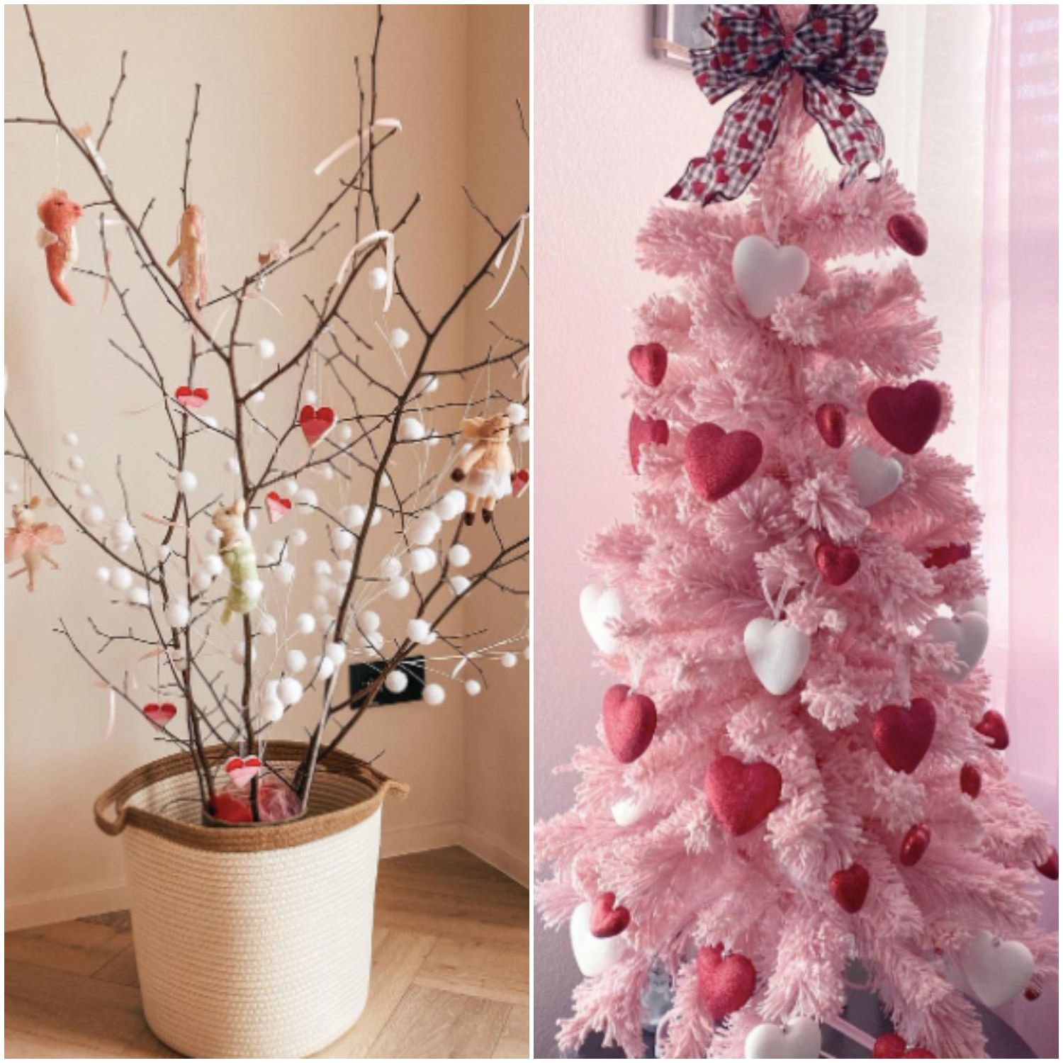 People Are Repurposing Their Christmas Trees for Valentine's Day