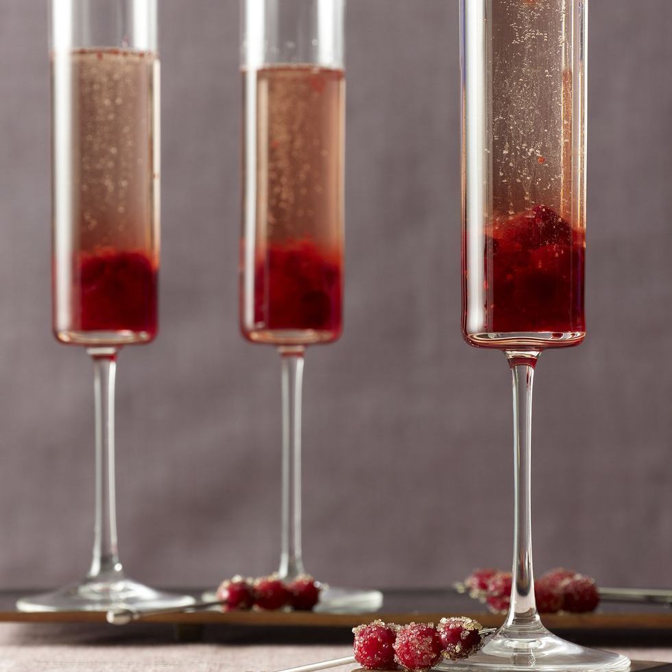 cranberry cava cocktail