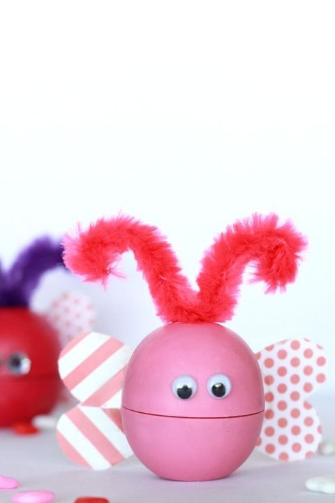 valentines day crafts love bug lip balm
