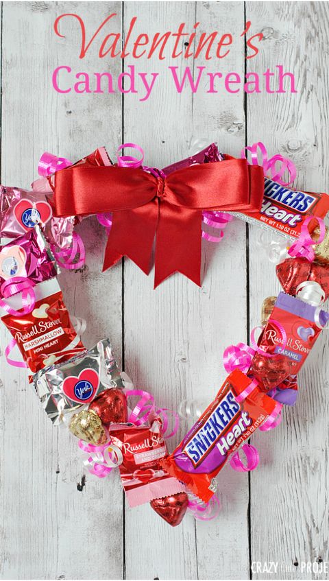 valentines day crafts for kids candy wreath