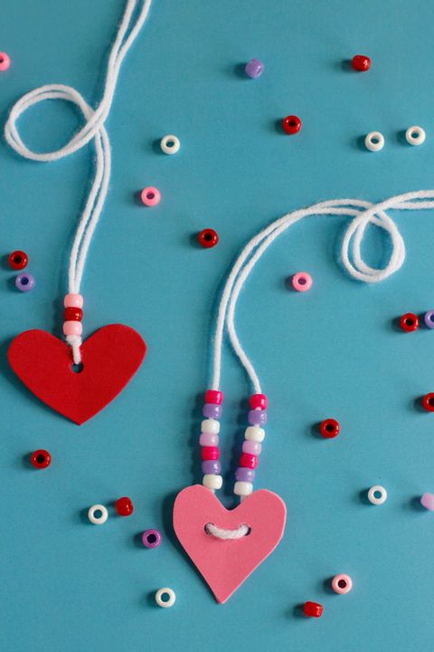 valentines day crafts for kids friendship heart necklace