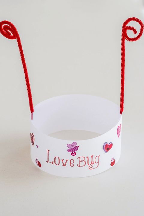 valentines day crafts for kids love bug hats
