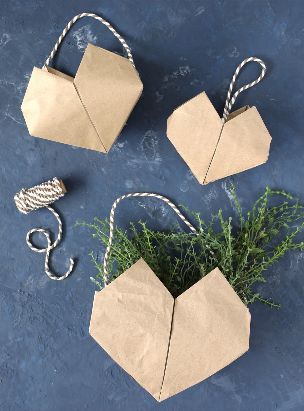 Valentine's Day Crafts Origami Heart Basket