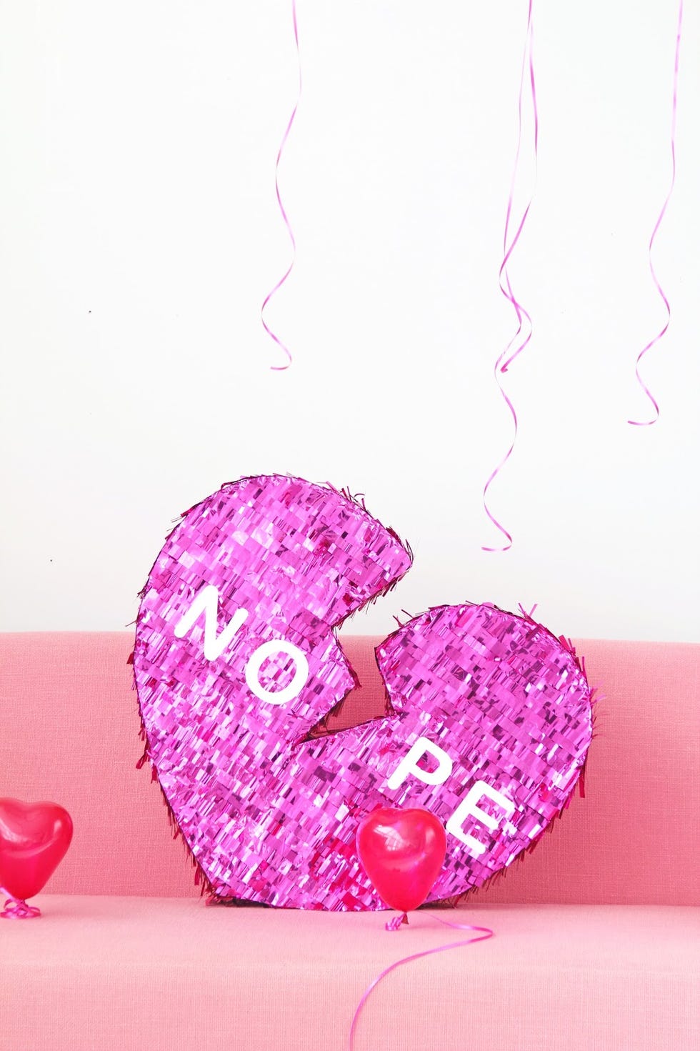 valentines day decor - broken heart pinate