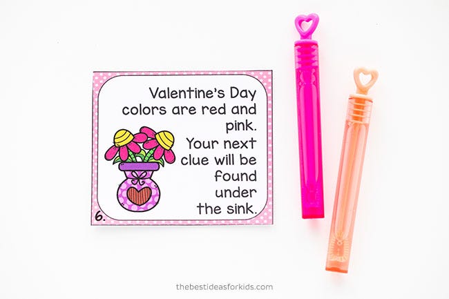 valentiene's day games  scavenger hunt