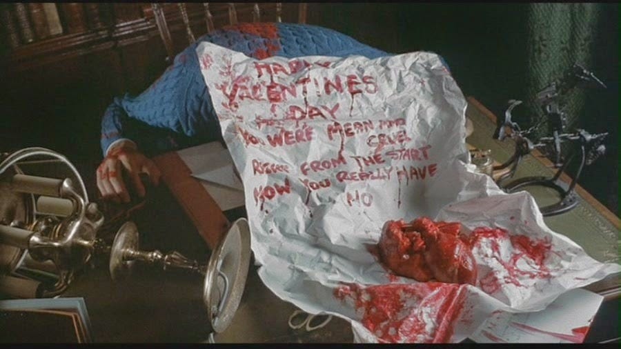 a poem, written in blood, is used in a scene from tales from the crypt, a good housekeeping pick for best valentines day horror movies