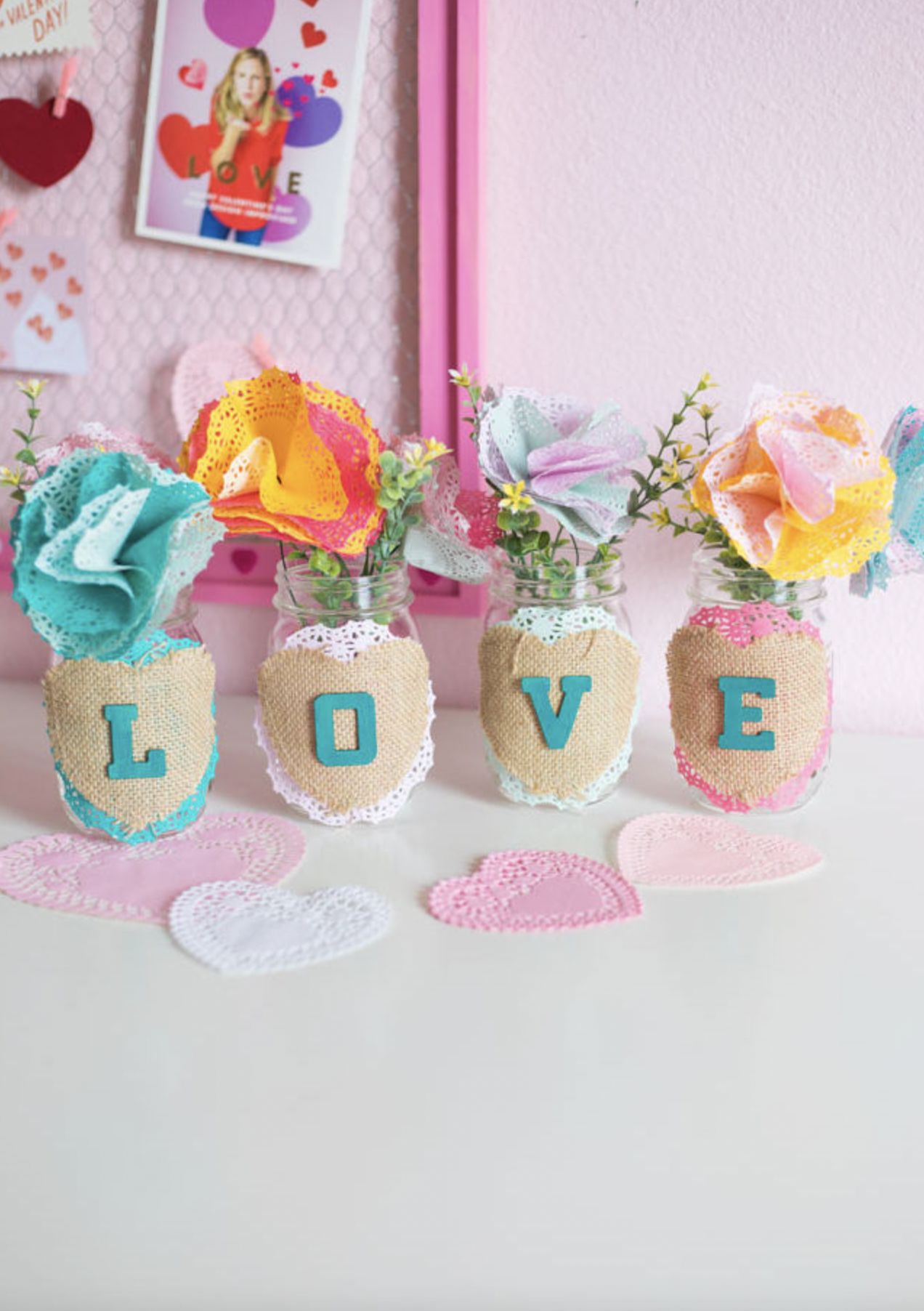 Thumbprint Flower Mason Jar - Mason Jar Crafts Love