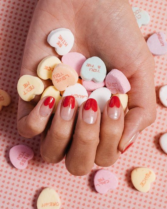 52 Valentine's Day Nail Art Designs & Ideas 2023 : Cute Valentines