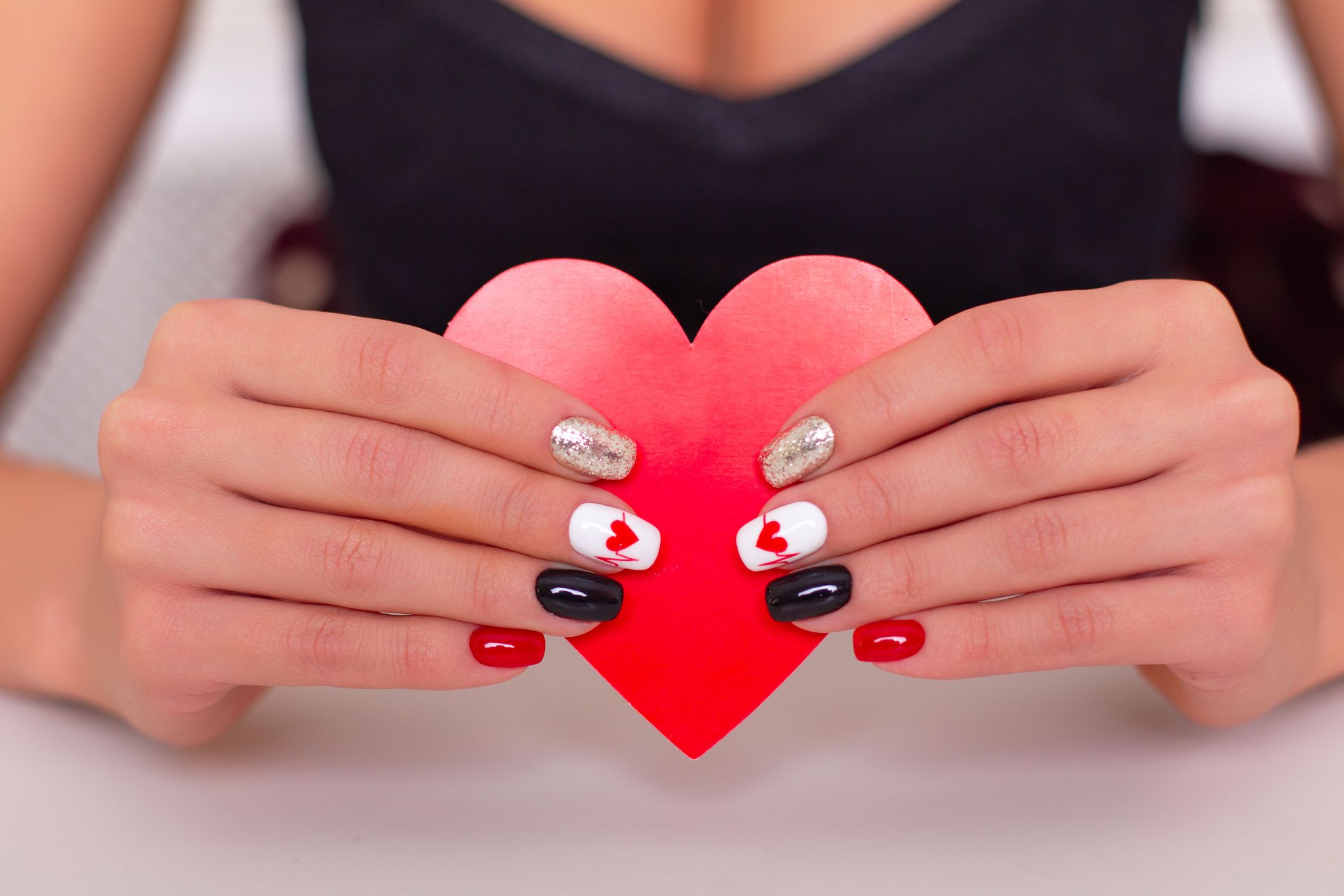 These Nail Designs Prove Black & Red Are the Best Combo