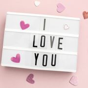 valentines day quotes  letter board sign that says i love you