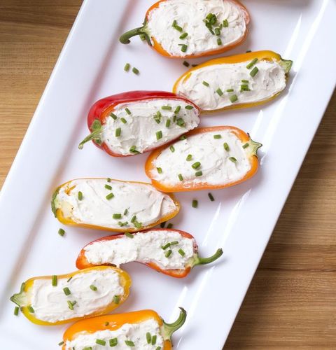 valentine's day snacks cheesestuffed baby peppers