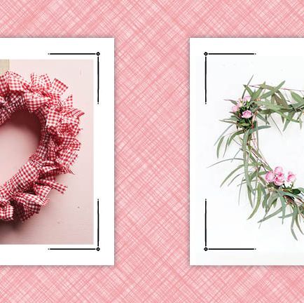 Pink Valentine's Day Wreath, Pink Sparkle Valentines Day Decor for
