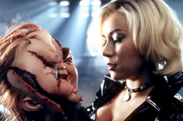 jennifer tilly stars as tiffany in bride of chucky, a good housekeeping pick for best valentines day horror movies
