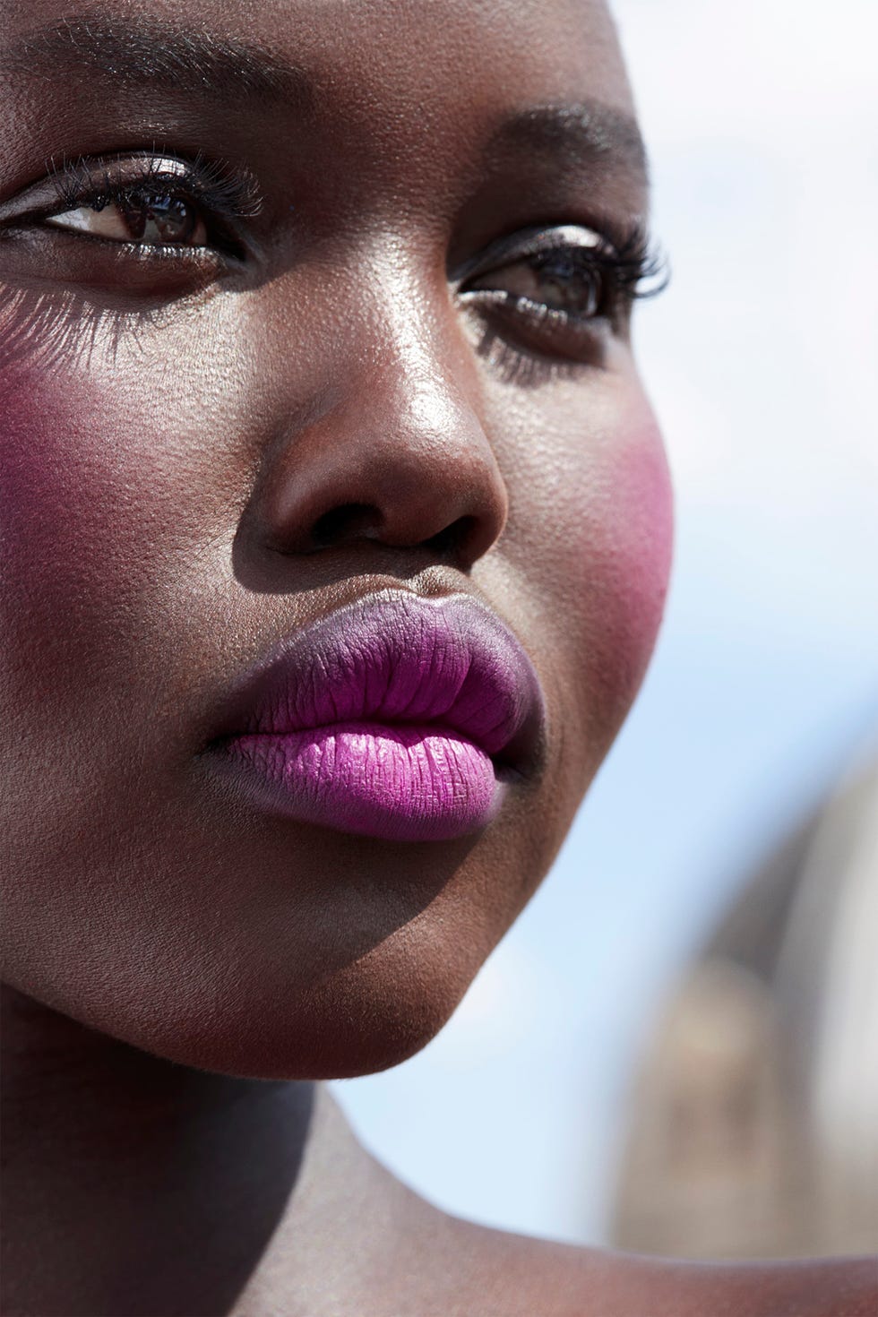 adut akech for valentino beauty