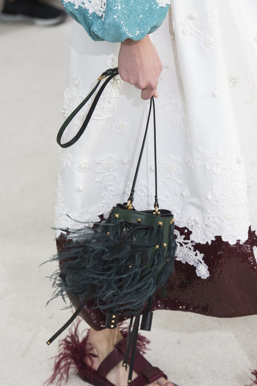 feather bag - bag trends 2019