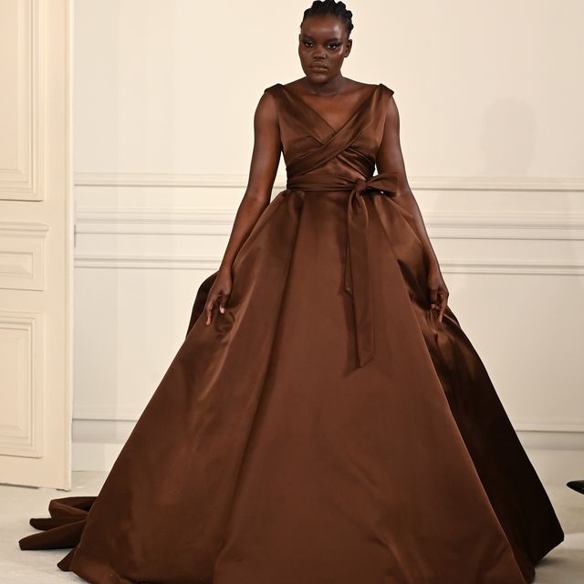 paris, france   january 26 editorial use only   for non editorial use please seek approval from fashion house a model walks the runway during the valentino haute couture springsummer 2022 show as part of paris fashion week on january 26, 2022 in paris, france photo by pascal le segretaingetty images
