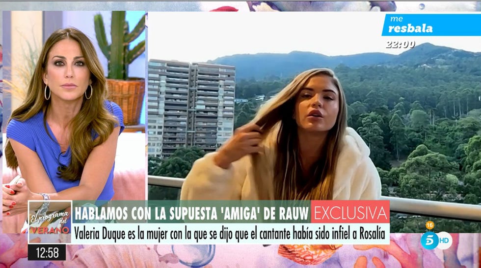 valeria duque habla sin tapujos sobre su 'relación' con rauw alejandro y rosalía en el programa del verano