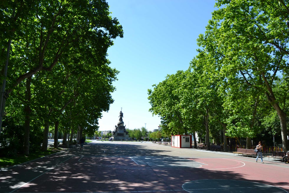 ciudades, parques, españa, correr, verano