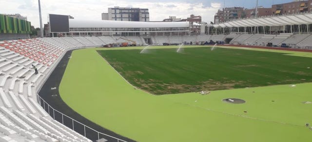 Vallehermoso ya tiene su pista verde: las líneas se pintarán la semana que viene