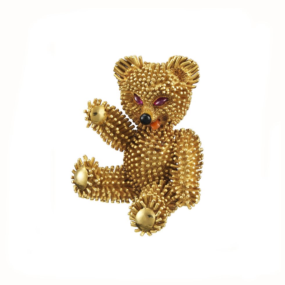 Teddy bear, Toy, Koala, Stuffed toy, Animal figure, Bear, Fashion accessory, Jewellery, 