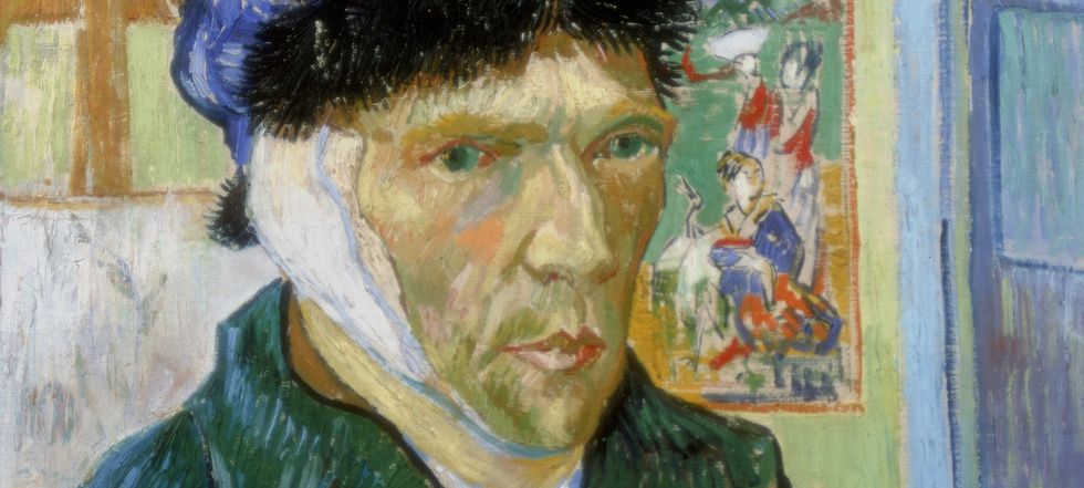Vincent van Gogh ear self portrai