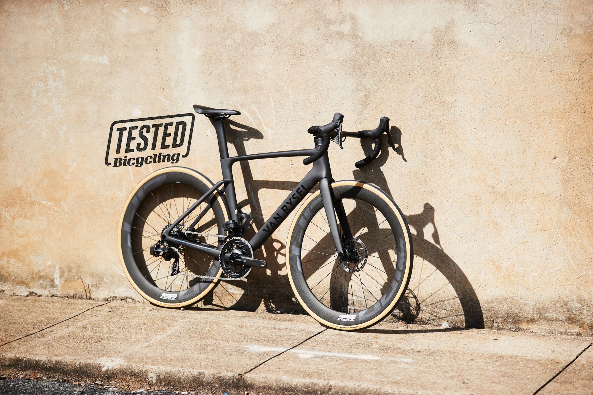 A Van Rysel with a titanium frame, carbon inserts and integrated bags for  ultra-distance