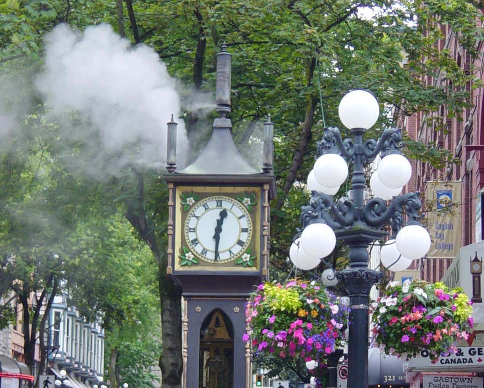 De stoomklok in Gastown