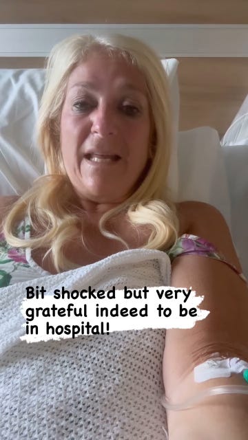 vanessa feltz share update from hospital bed