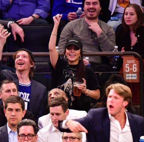 Celebrities Attend Los Angeles Lakers v New York Knicks Game