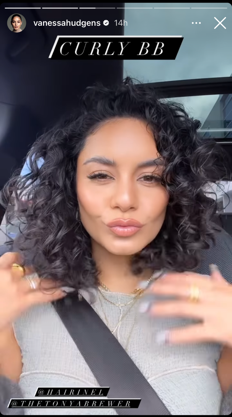 Vanessa Hudgens Candidly Reveals Her Natural Hair Length